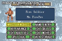 Fire Pro Wrestling 2 for GBA screenshot