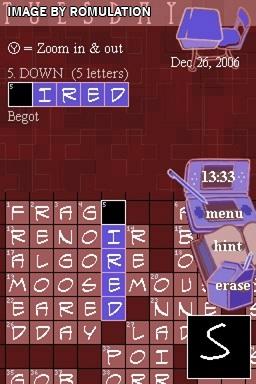New York Times Crosswords, The for NDS screenshot