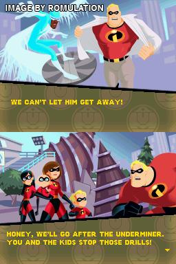 Incredibles, The - Rise of the Underminer for NDS screenshot