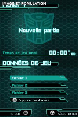 Transformers Prime - The Game for NDS screenshot
