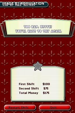 Betty Boop's Double Shift for NDS screenshot