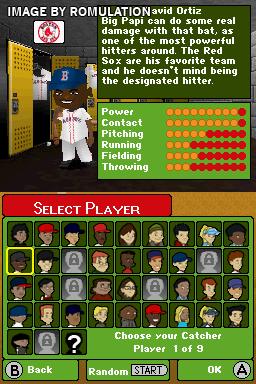 Backyard Baseball '09 for NDS screenshot