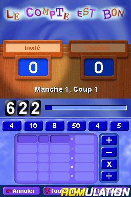 Chiffres et des Lettres, Des - L'Entrainement Cerebral Maximum! for NDS screenshot