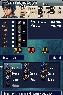 Fire Emblem - Shadow Dragon for NDS screenshot