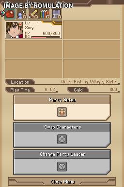 Tales of Hearts - Anime Movie Edition for NDS screenshot