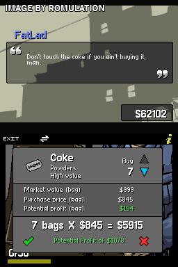 Grand Theft Auto - Chinatown Wars for NDS screenshot