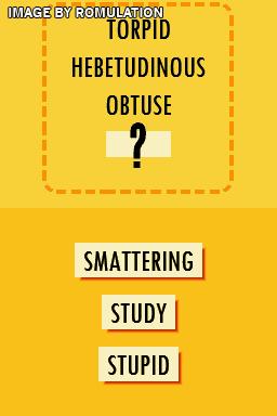 Classic Word Games for NDS screenshot