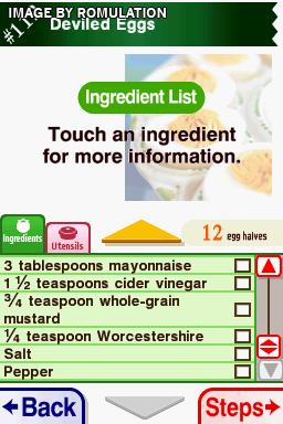 America's Test Kitchen - Let's Get Cooking for NDS screenshot