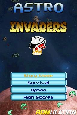 Astro Invaders for NDS screenshot
