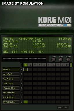 Korg M01 Music Workstation for NDS screenshot