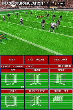 Madden NFL 2005 for NDS screenshot