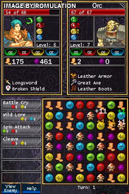 Puzzle Quest - Challenge of the Warlords for NDS screenshot